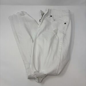 KanCan White Distressed Women's Jeans Skinny 5/26